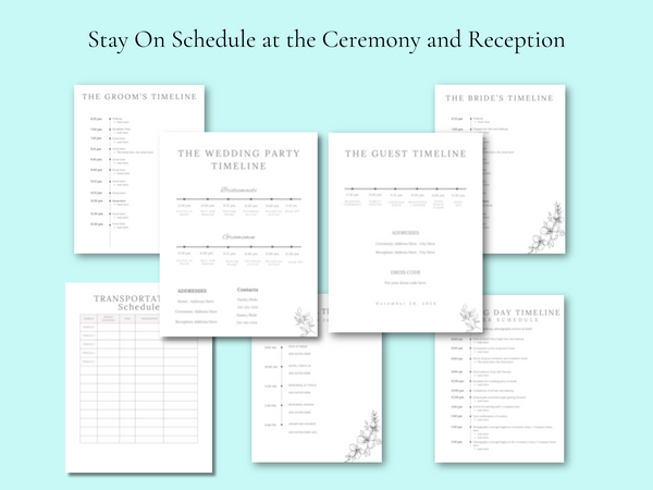 Pastel Gardens Ultimate Bridal Glow Wedding Planning Editable CANVA Template- Whimsical & Colorful