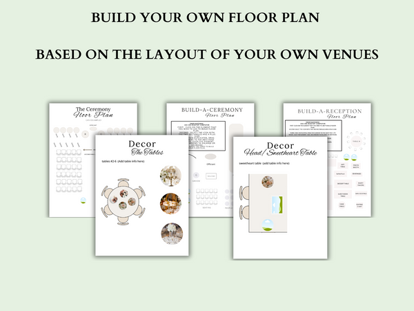 Sage Green Luxe Ultimate Bridal Glow Wedding Planning Editable CANVA Template- Botanical & Polished