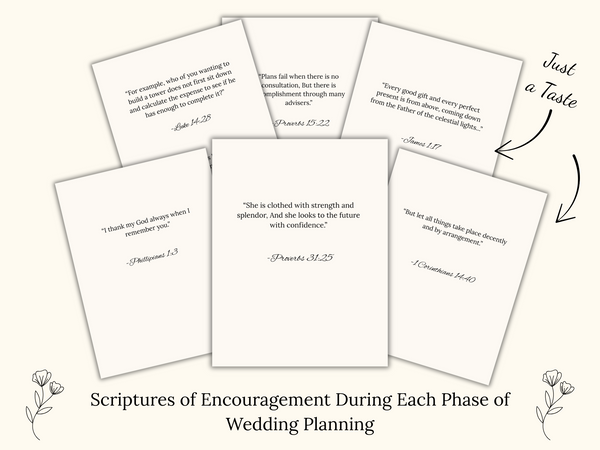 Natural Elegance Neutrals Ultimate Bridal Glow Wedding Planner CANVA Template with SCRIPTURES Faith Based