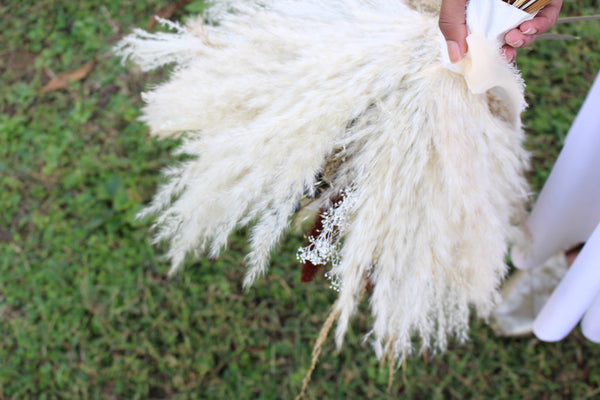 pampas grass bouquet bottom look