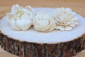 Assorted Mixed Sola Wood Flowers