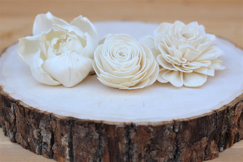 Assorted Mixed Sola Wood Flowers