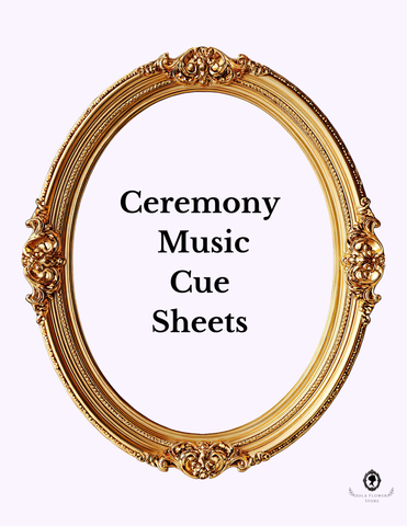 Ceremony Music Cue Sheets