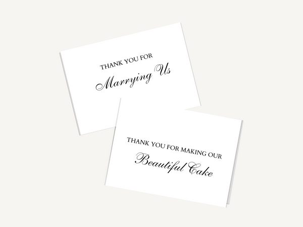 Wedding Day Thank You Cards