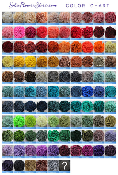 2" sample sola wood flower pack