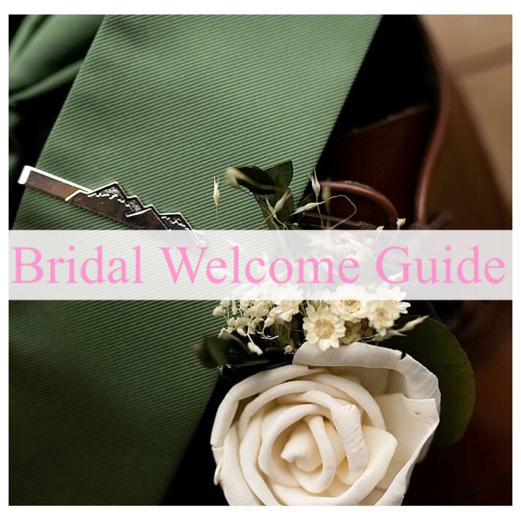 Bridal Welcome Guide-  all the flowers you need for your wedding day