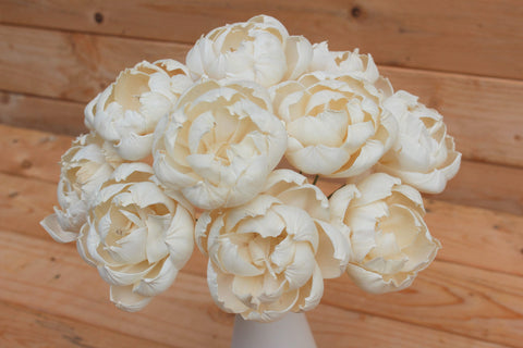 Sola Wood Love Peony Flowers, Sola Flowers on Stems, Centerpiece Flowers, Farmhouse Decor