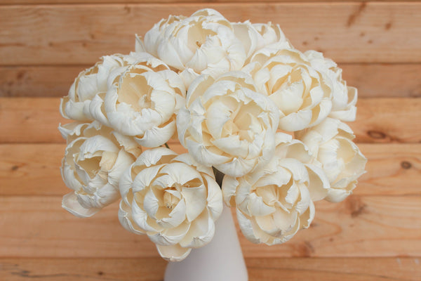 Sola Wood Love Peony Flowers, Sola Flowers on Stems, Centerpiece Flowers, Farmhouse Decor