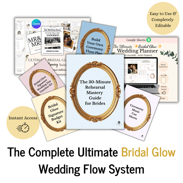 Ultimate Bridal Glow Wedding Planning Spreadsheet GOOGLE SHEETS