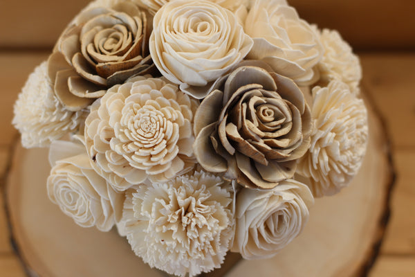 Woodland Sola Wood Flower Centerpiece