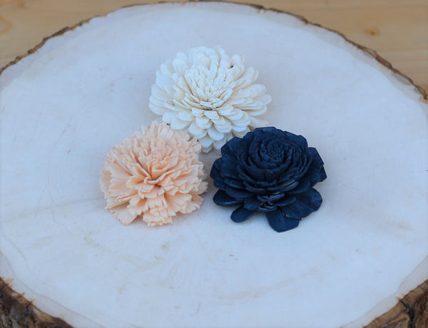 2" sample sola wood flower pack