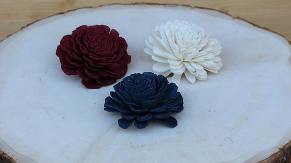 2" sample sola wood flower pack