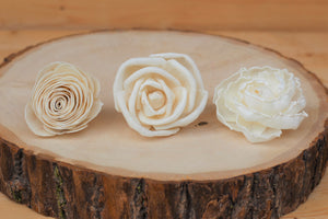 Assorted Sola Wood Rose Flowers - Loose Flowers - Wooden Flowers - DIY Bridal