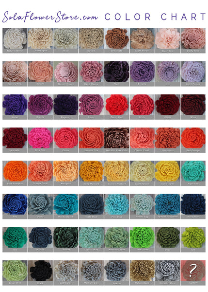 Wholesale/Bulk Sola Wood Zinnias 50 Count / Choose Your Color