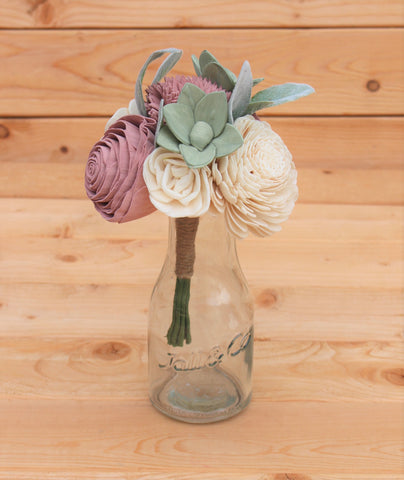 Succulent Sola Flower Centerpiece Arrangement