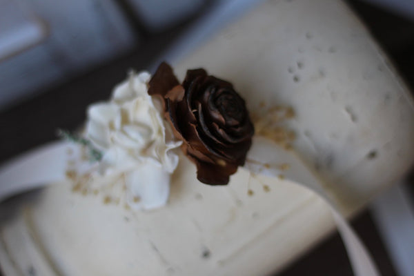 Wrist corsage, Rustic Wedding, Country wedding, woodland wedding, cedar rose wrist corsage