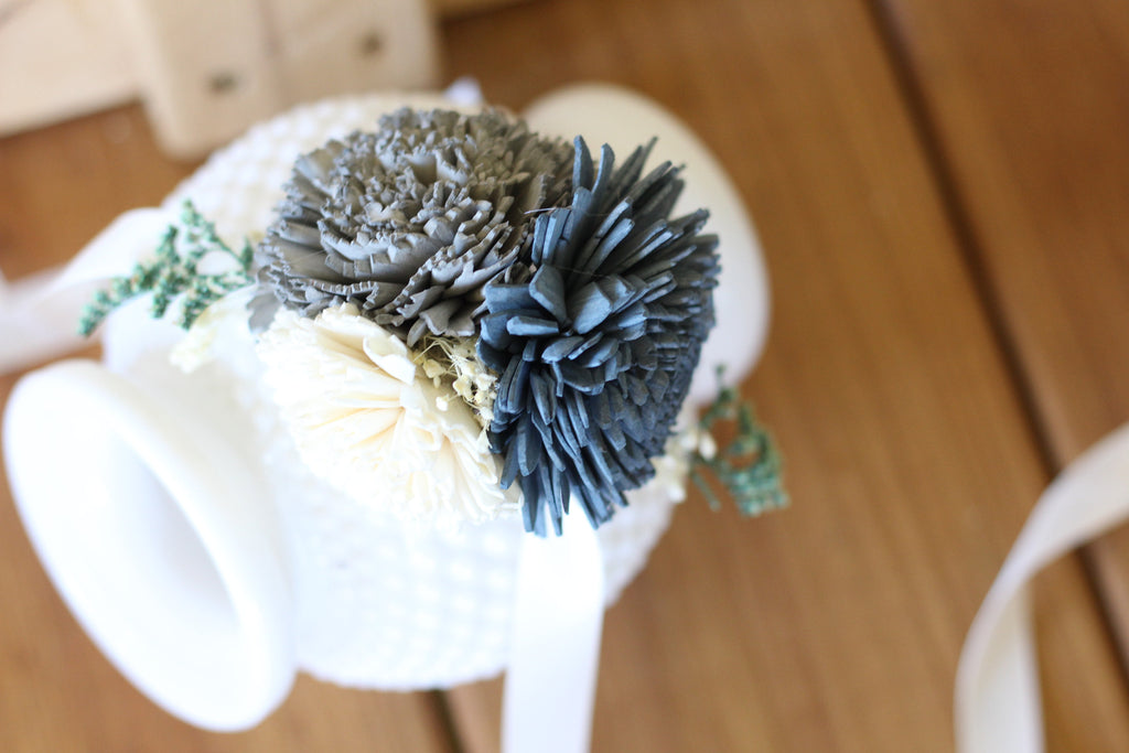 blue succulent corsage Sola Corsage, blue corsage, sola flowers, wedding flowers, wrist corsa – The Sola Flower Store
