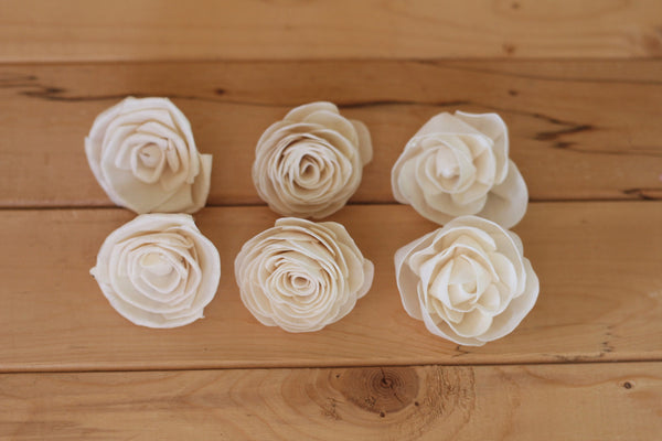 Assorted Sola Wood Rose Flowers
