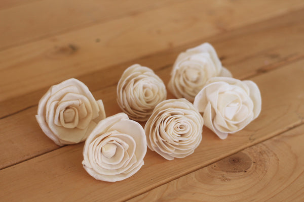 Assorted Sola Wood Rose Flowers