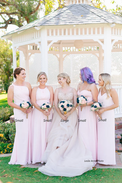 Yellow ivory sola wedding bouquet