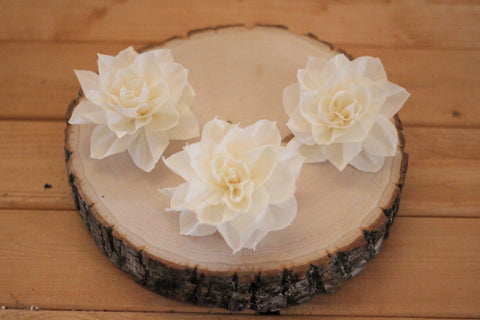 Sola Wood Tiger Lily Flowers 3.5" - Pack of 3