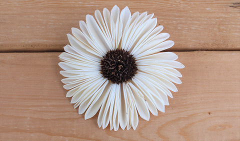 3.5" Sola Wood Sunflower Flowers