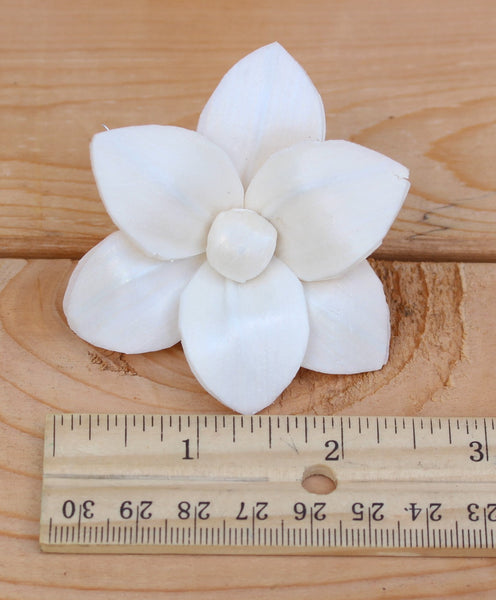 Sola Wood Plumeria Flowers 2"