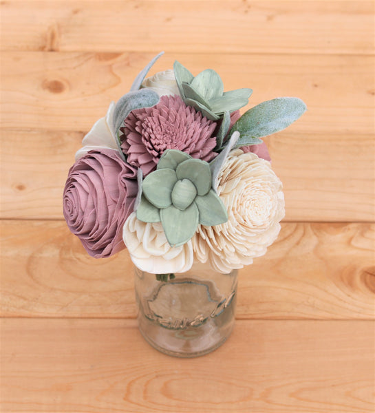 Succulent Sola Flower Centerpiece Arrangement