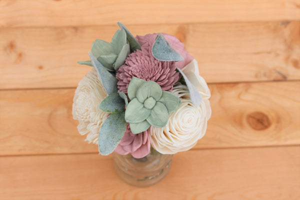 Succulent Sola Flower Centerpiece Arrangement