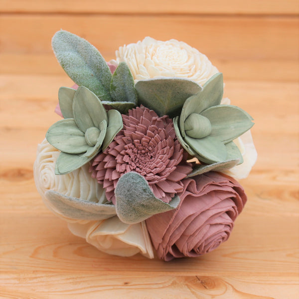 Succulent Sola Flower Centerpiece Arrangement