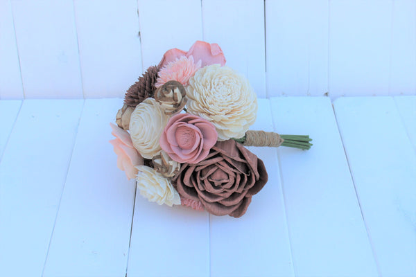 Rose Gold Sola Flower Centerpiece Arrangement