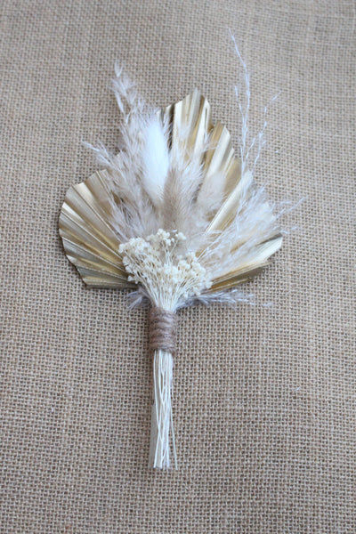 Dried Flowers with Palm Leaf Bouquet/ Bridesmaid Proposal