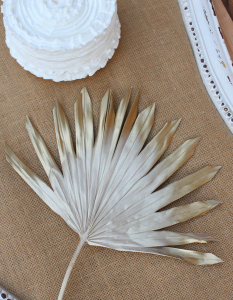 Gold Sand Sun Palm Leaf/ Home Decor/ Cake Topper