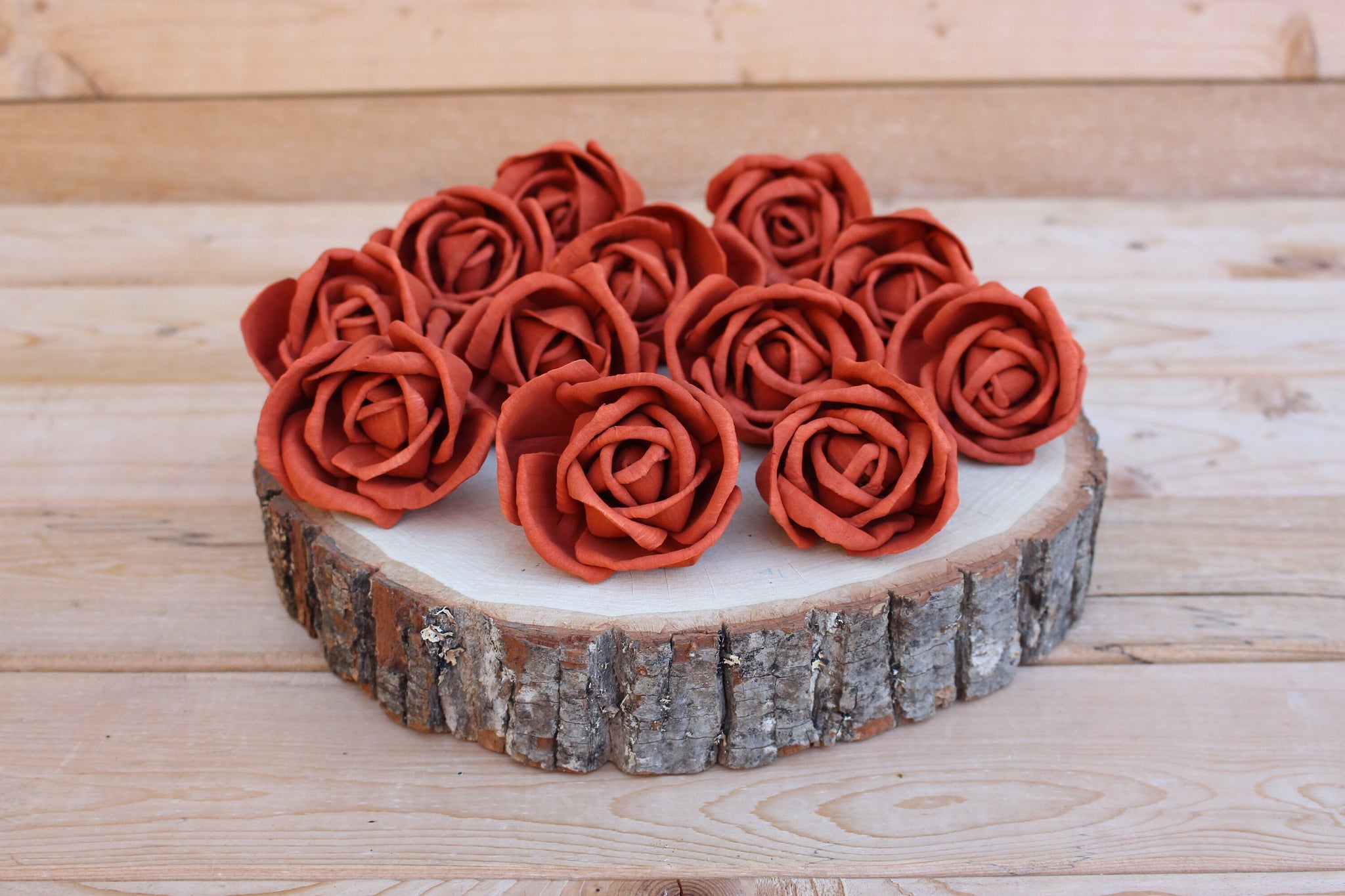 Terracotta Premium Sola Wood Flowers (Set of 12)