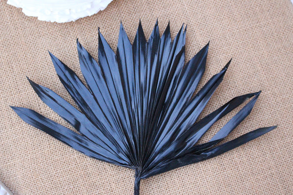 Black Licorice Sun Palm Leaf/ Home Decor/ Cake Topper