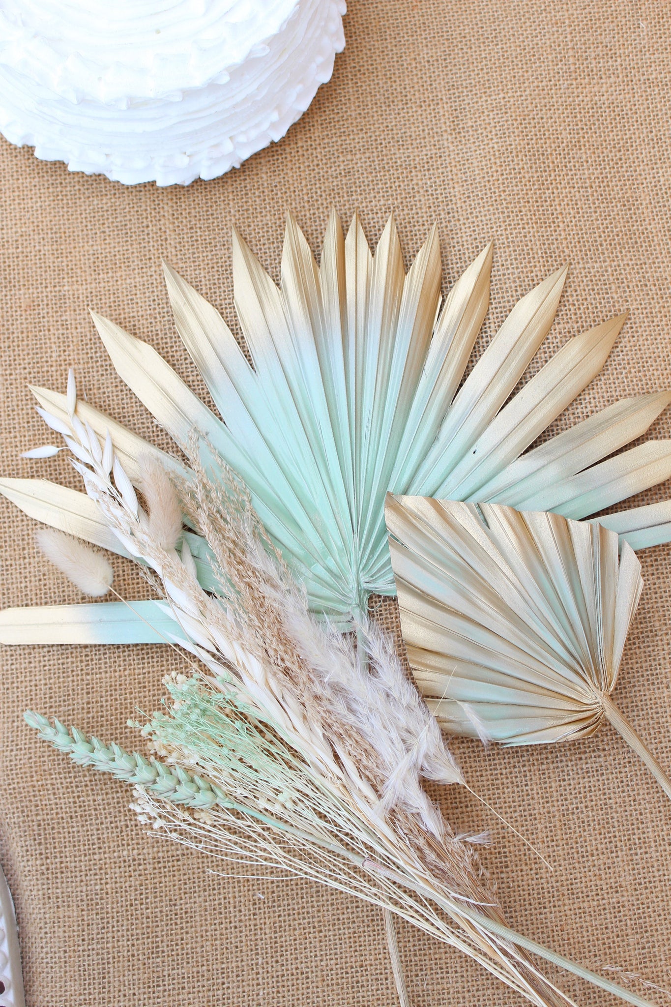 Pistacchio Mint Cake Topper/ Dried Flowers Bouquet/Home Decor/ Cake Decor