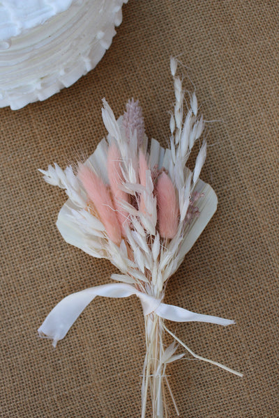 Misty Pink Cake Topper/ Dried Flowers Bouquet/Home Decor/ Cake Decor