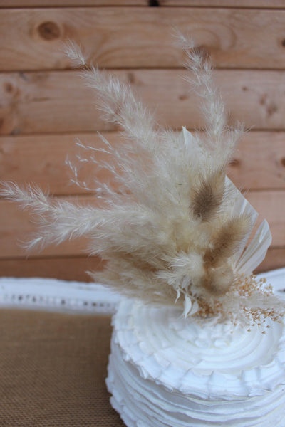 Cafe Mocha Cake Topper/ Dried Flowers/Home Decor/ Cake Decor