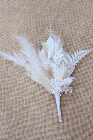 Marshmallow Cream Cake Topper/ Dried Flowers/Home Decor/ Cake Decor