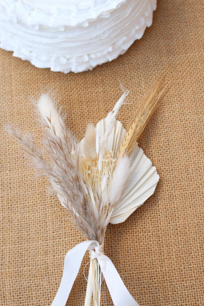 Butterscotch Cake Topper/ Dried Flowers Bouquet/Home Decor/ Cake Decor