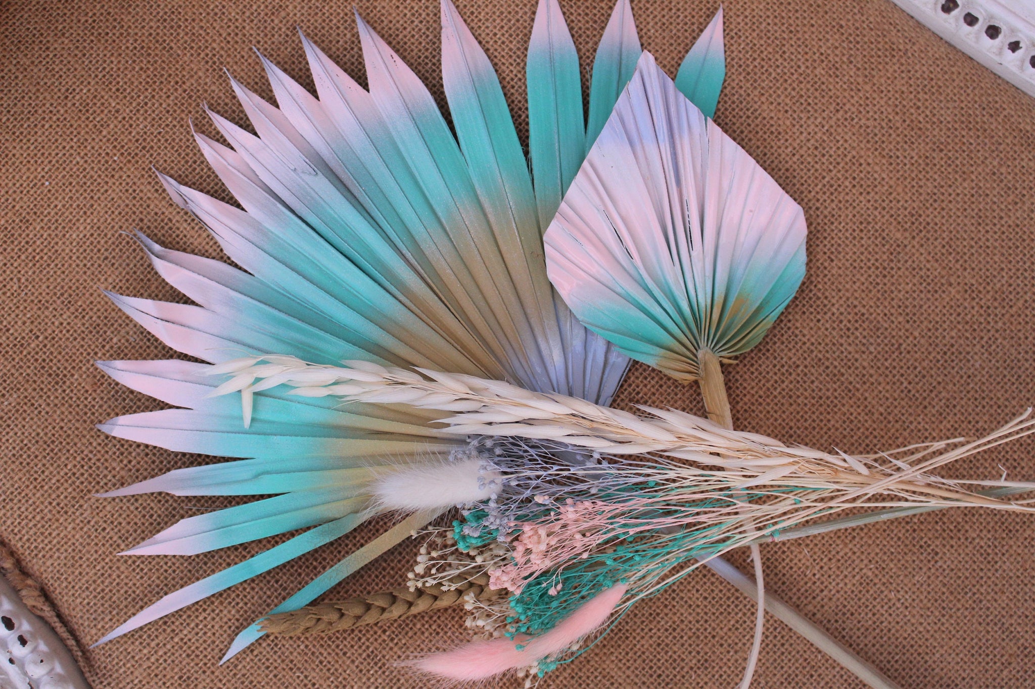 Dawn and Dusk Cake Topper/ Dried Flowers Bouquet/Home Decor/ Cake Decor