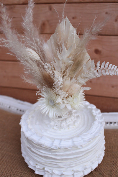 Ice Cream Cake Topper/ Dried Flowers/Home Decor/ Cake Decor