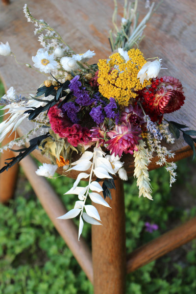 Vibrant Dried Flower Bouquet/ Bridal Bouquet/ Bridesmaid Bouquet