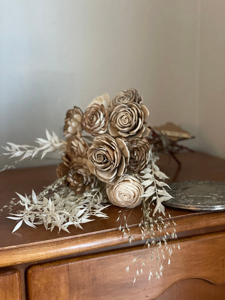 Wood Flowers, Sola wood flowers, 5th anniversary gift, Eco flowers, Sola bouquet, Gift Bouquet, Rustic flowers