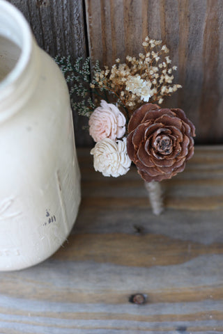 Cedar Rose boutonniere