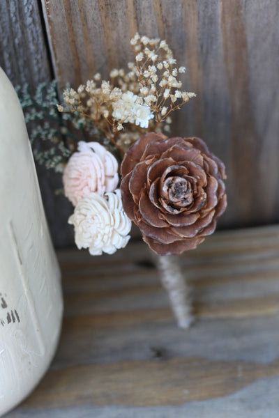 Cedar Rose boutonniere