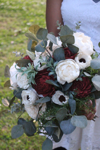 Sweet Lillian Peony Anemone Sola Flower Bouquet